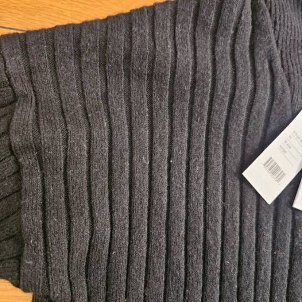 525 America Cable Knit Half Zip Pullover Sweater Black XS - Picture 5 of 7